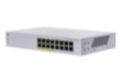 Picture of Cisco Business CBS110-16PP 16 Ports Ethernet Switch - 2 Layer Supported - 64 W PoE Budget - Twisted Pair - PoE Ports - 1U High - Desktop, Wall Mountable, Rack-mountable
